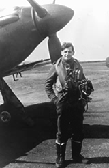 John Ellacombe with a Hurricane