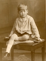 Ron aged six