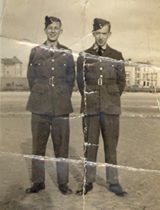 Ron on the right, at initial training in Blackpool
