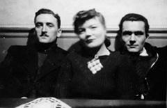 While trying to get back to England this brother and sister helped Stan (on the left). He even went to the cinema "with" them - walking a little behind so that if accosted they would not also be caught.