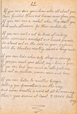 Kriegie version of Rudyard Kipling's "If"