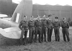 The Crew - Pilot Freddie McKay (New Zealander) on the left