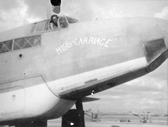 Tom North in the cockpit