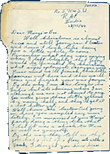 A letter to Margie and Bee
