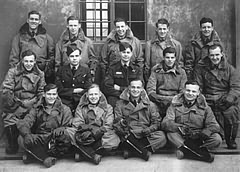 10 AGS Air Gunners School.  Ernie bottom row, left.