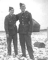 Ernie Reynolds, Rear Gunner and Gerry Digby Mid-Upper Gunner.