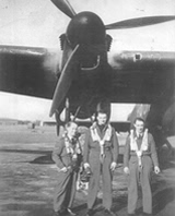 Jack Lee - Navigator, Jim Coughlan - Pilot, Pat Heal - Bomb Aimer.