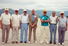 all seven surviving crew members located and reunited for the first time since 1945 in 1989 at a reunion in Tucson, Arizona.