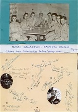 the crew's last celebration at the Hotel Savannah before 'going over', July 1944.