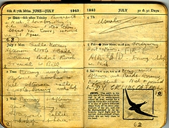 An extract from Frank's 1940 diary.