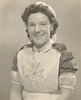 Barbara Davies in St John's Ambulance Service Uniform.