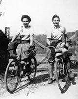 Sadie and Nora out and about in the countryside