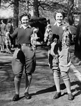  Nora and Sadie on rat-catching duty 1944/45 (Copyright: Western Times D & E Gazette Exeter)