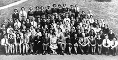 A group photograph of the Devon-based W.L.A girls