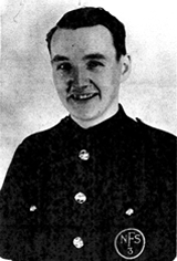 Dennis Vernals, age 16 serving with the National Fire Service.