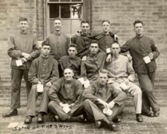 'Some of my squad' - Coldstream Guards, Bill Dexter front row, right