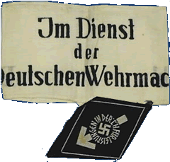 German armband and badge