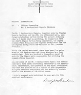 Letter of commendation to No. 5 Signals Headquarters.