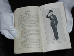 Saluting (National Fire Service Instruction No. 3, 1942) from 'The National Fire Service Drill Book'
