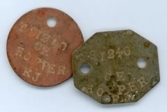 Private Hopper's Dog Tags