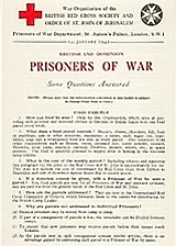 British and Dominion Prisoners of War: Some Questions Answered