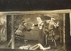 An 'action shot' from 'Twelfth Night' with Peter Peel as Sebastian on the right