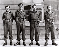 Brigadier Hill, second from left. Brigadier Hill has also been interviewed and has placed material at the Centre.