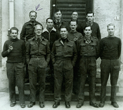 Major Smale with fellow prisoners at Eichstatt
