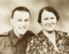 Geoff with his mother
