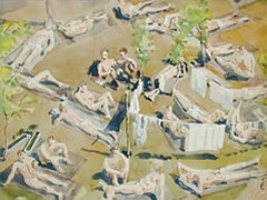 Prisoners in the sun. Oflag 79-Brunswick 1944.