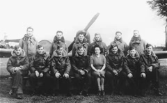 'C' Flight R.A.F. Booker, 12 June 1942. Len is fourth from the left on the back row. 