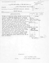 Recommendation to award Len the Distinguished Flying Medal