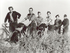 Working on a farm in Lincolnshire 1948 - 1949.
