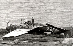 German Junkers 88 fished up from fjord.