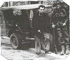 Staff Sergeant Bramah with Patrick in Caen.