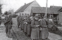 Patrick counting prisoners near Vechta.