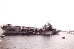 Colombo Harbour Jan 1945, HMS Indefatigable.