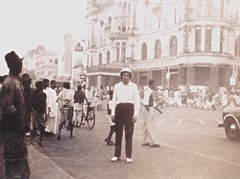 Derrick Smith, Bosun, in Calcutta.