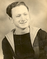 During naval service, aged 20.
