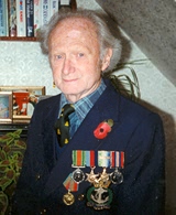 George before a Remembrance Day commemoration