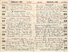 Eric's diary March 1942 (15th - 28th)