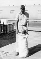 Edward with his daughter, Karen,in California, Autumn 1944.