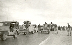 Advance from Alamein - 10 Corps HQ on the road