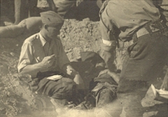 MO giving injections after Stuka raid