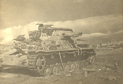 Knocked out Jerry tank - Alamein
