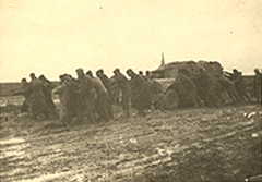 Martuba track Nov 1942 - Stuck in the mud. This is where we did about 5 or 6 miles a day