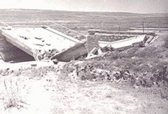 Blown bridge Sousse-Tunis Road