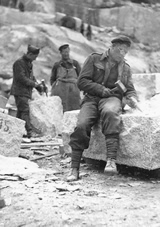 From the papers of C E Symons. He was captured in Crete and worked at a quarry in northern Czechoslavakia 