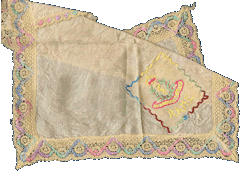 Embroidered handkerchief.