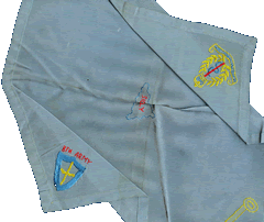Embroidered handkerchief.